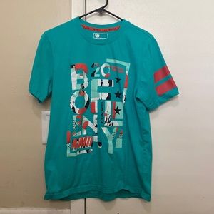BornFly “Anytown U.S.A” T- Shirt Island Green/Multicolor